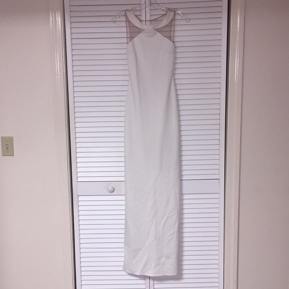 Sexy maxi dress/gown with mesh back w/ high splits - Picture 3 of 8